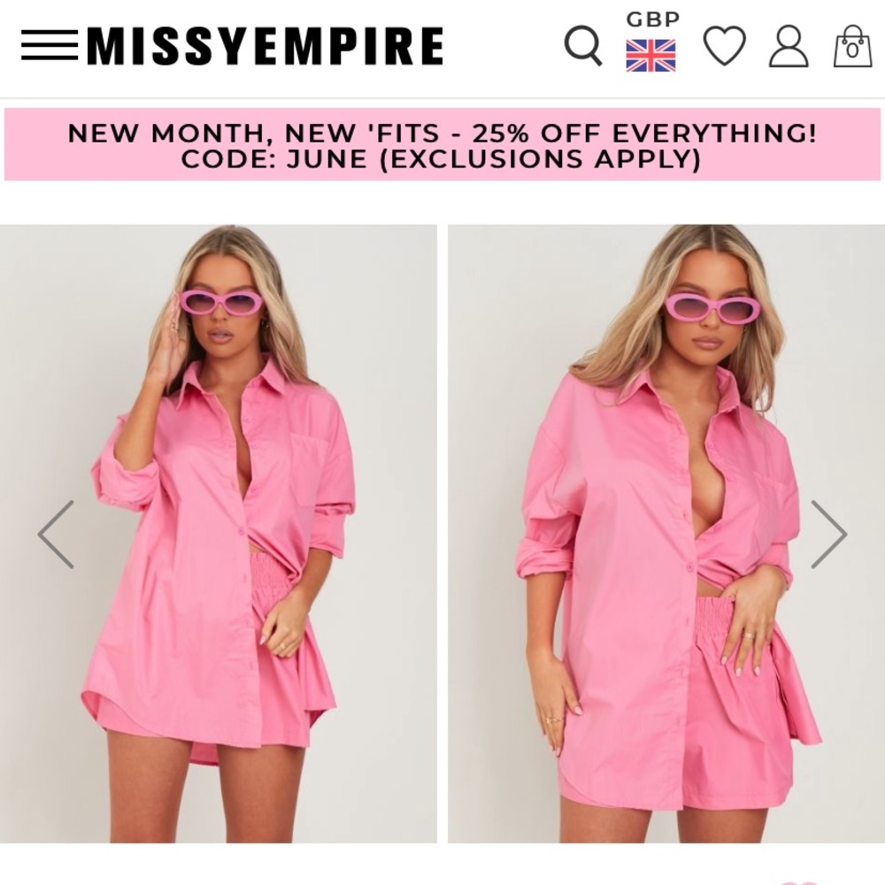 Missy Empire Jessie Shorts and Clara Shirt